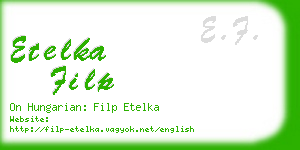 etelka filp business card